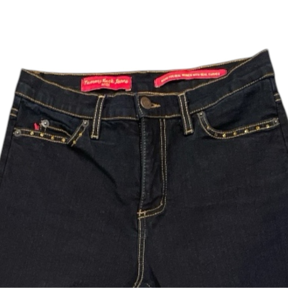 NYDJ Crystal Pocket Bootcut Jeans US 10 Dark Wash Y2K Bling Denim